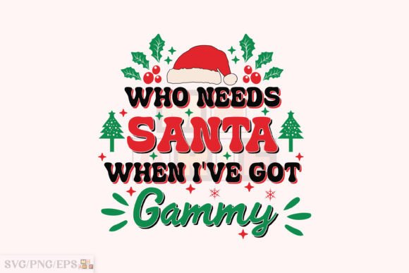 Download Funny Christmas Gammy Kid SVG Design - Kid Collection