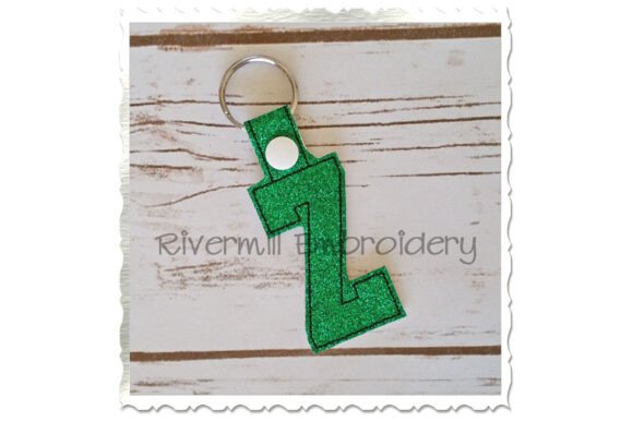 Download ITH Snap Tab Keychain - Letter Z - Letter Collection
