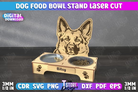Download Dog Food Bowl Stand | Food Bowl Holder - Premium Bundle