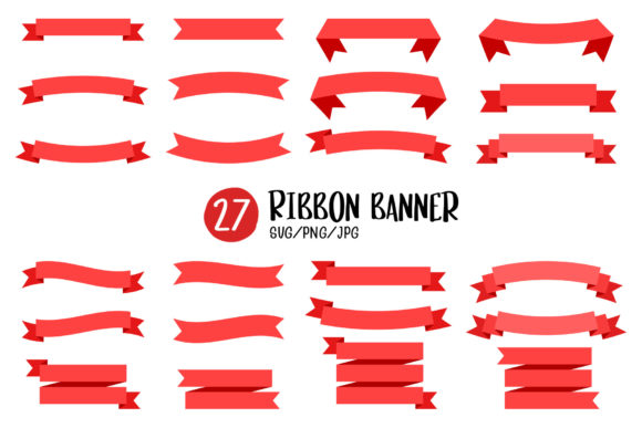 Download Red Ribbon Banner with Space for Text. - Premium Resources