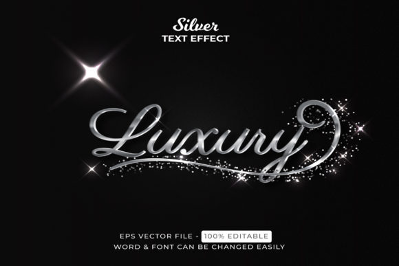 Download Silver Text Effect Luxury Style Theme - Premium Resources